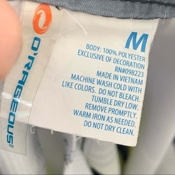 O’rageous Men’s Medium Swim Trunks Board Shorts Green Blue Pockets Draw String - Picture 7 of 7